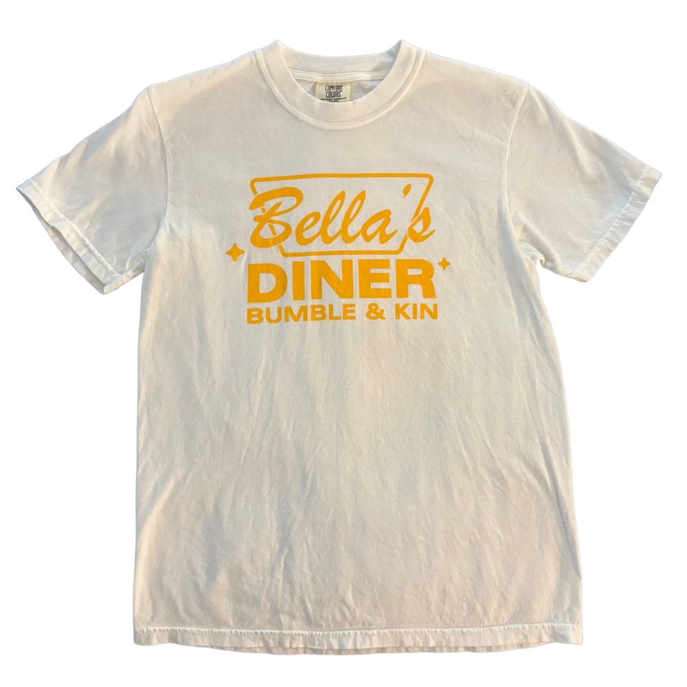 *EXCLUSIVE* Bella’s Diner Tee from Bumble x Kineuphorics Event w/ Bella Hadid